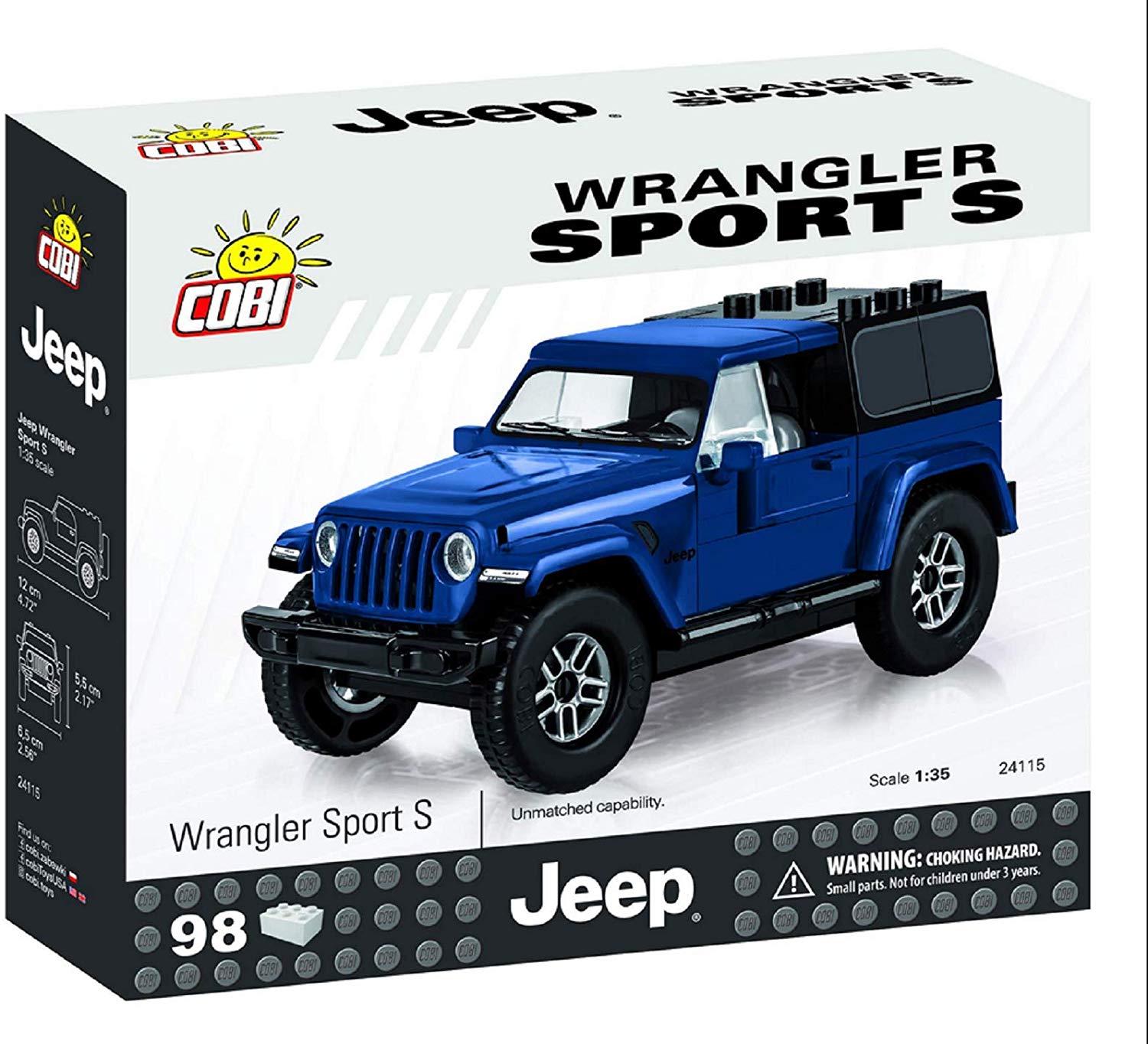Cobi Bloco de Montar Jeep Wrangler Sport S - 98 Peças