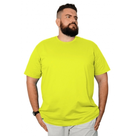 Camiseta Plus Size Brasil Amarela Malha 100% Algodão