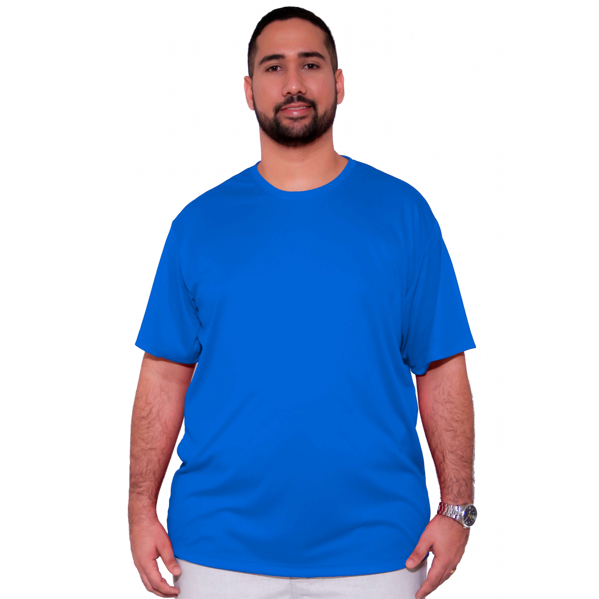 Camiseta Básica Poliéster Dry-Fit Plus Size
