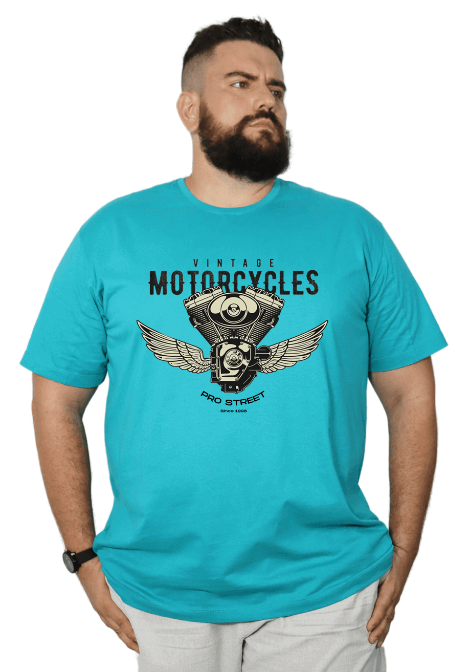 Camiseta Plus Size Vintage Motocycles