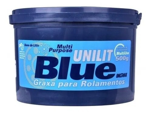 Graxa Unilit Blue 500 g a Base de Lítio Ideal para Engraxar Ponteiras de Roçadeiras