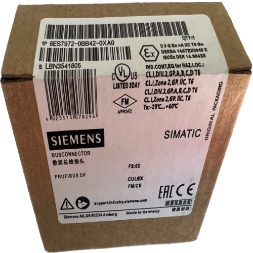 Siemens 6ES7972-0BB42-0XA0  PROFIBUS DP, com soquete PG 12 Mbps