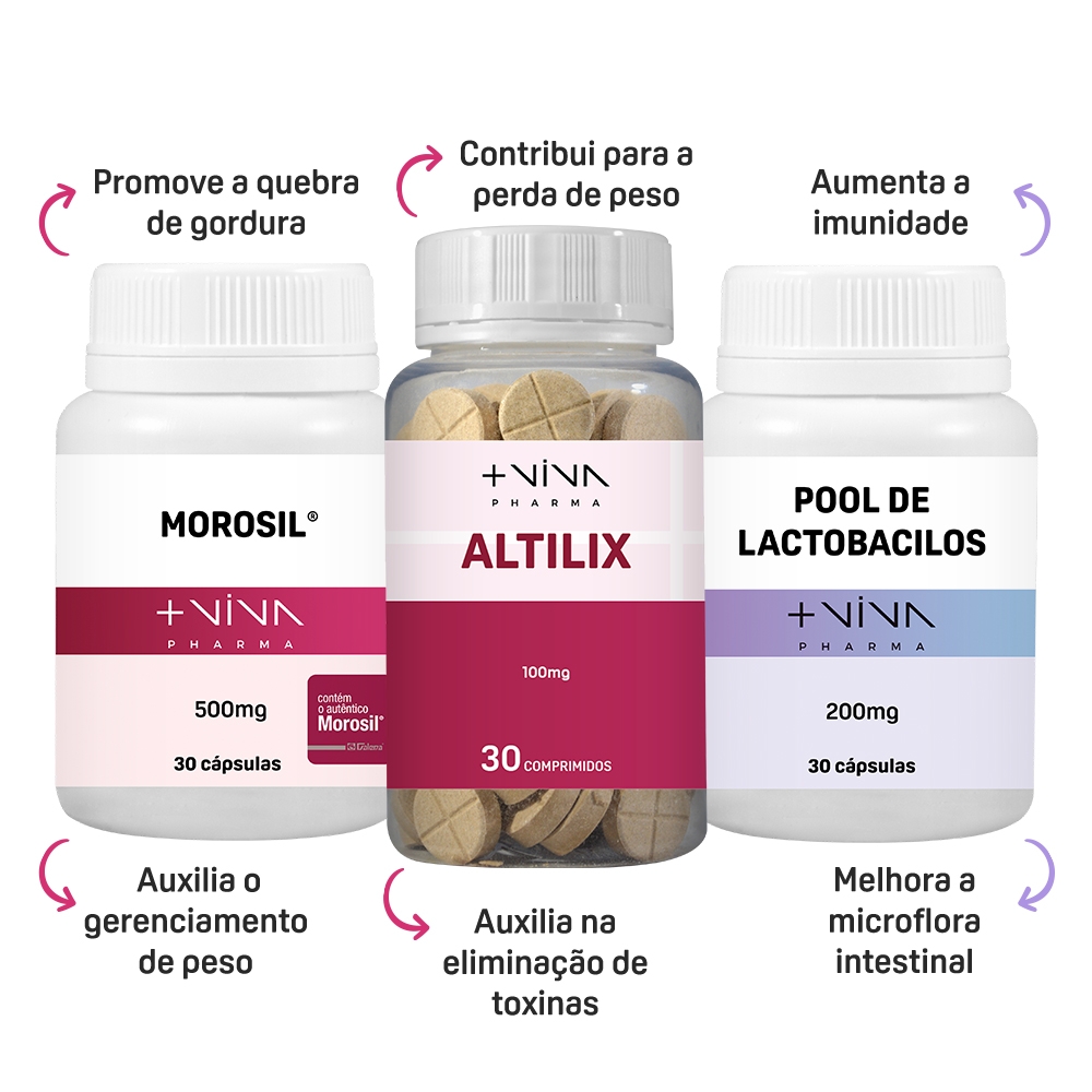 COMBO | Altilix 100mg + Pool de Lactobacilos + Morosil 500mg