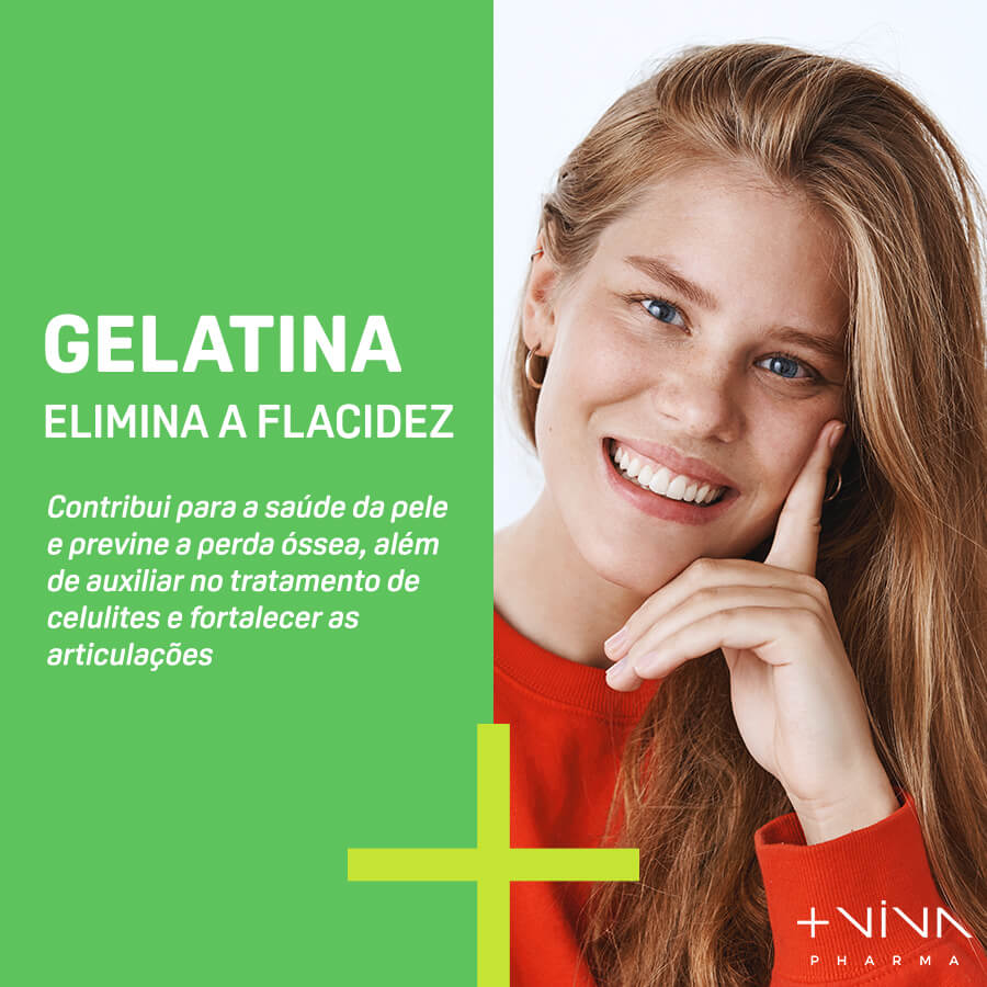 Gelatina - Elimina a Flacidez 500mg