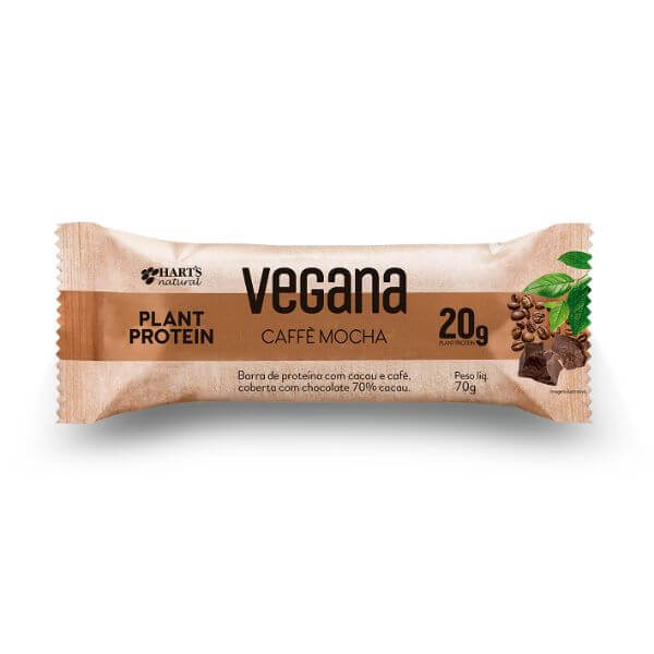 Barra De Proteína Vegana Caffe Mocha 65gr - Harts