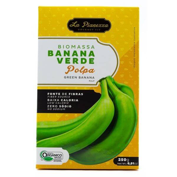 Biomassa De Banana Verde Polpa 250gr - La Pianeza