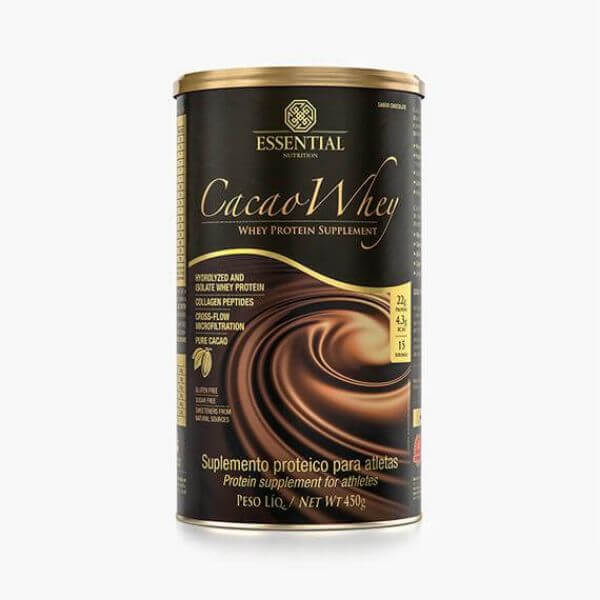 Cacao Whey Lata 450gr - Essential Nutrition