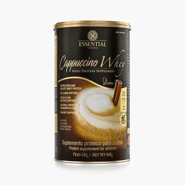 Cappuccino Whey Lata 448gr - Essential Nutrition