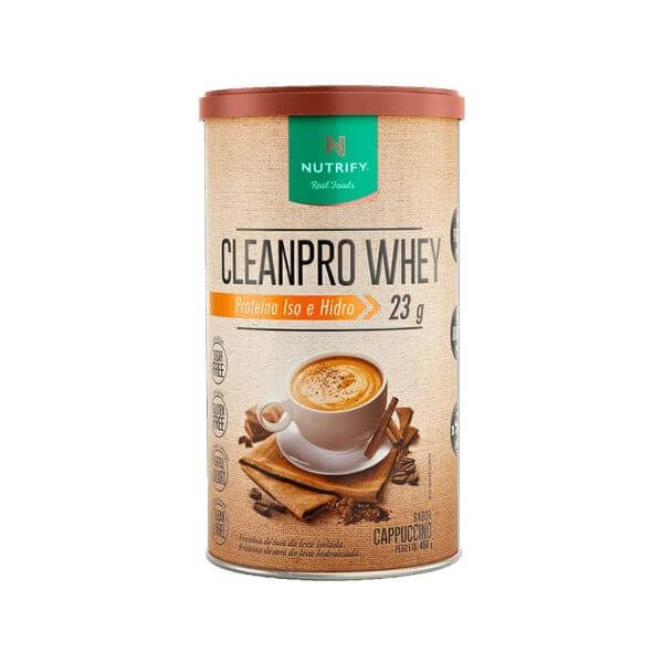 CleanPro Whey Cappuccino 450g - Nutrify