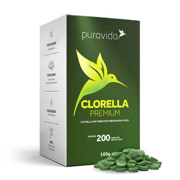 Clorella Premium 600 tabletes 300gr - Pura Vida