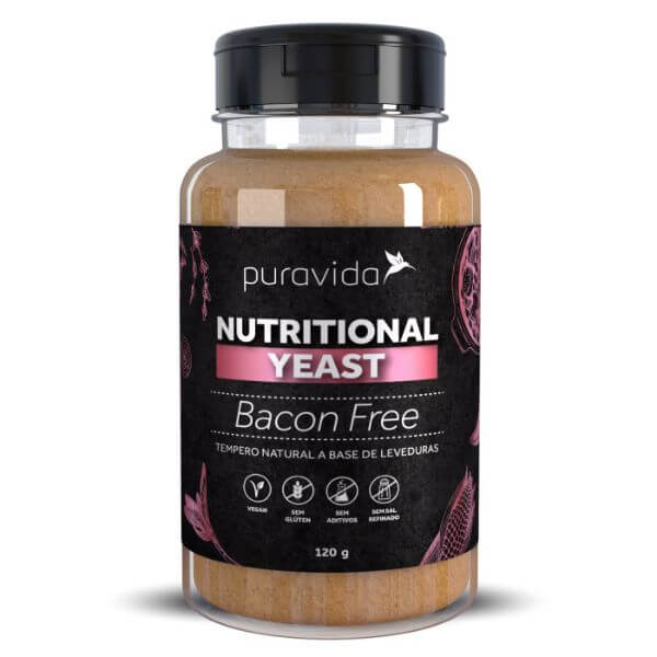 Levedura Nutricional(Nutritional Yeast) Sabor Bacon Free 120gr - Pura Vida