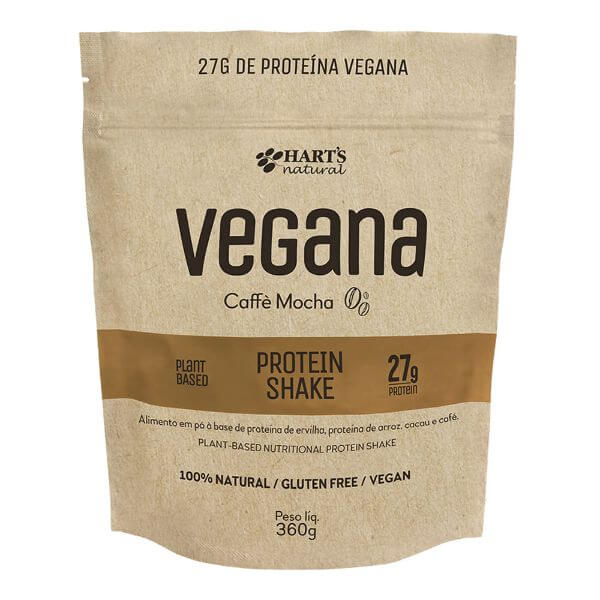 Protein Shake Vegana Caffe Mocha Pack 360G - Harts