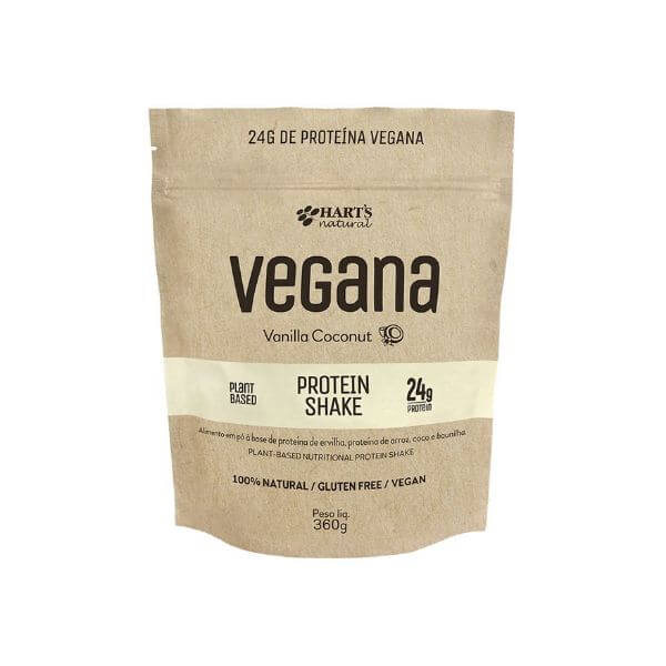 Protein Shake Vegana Vanilla Coconut Pack 360G - Harts