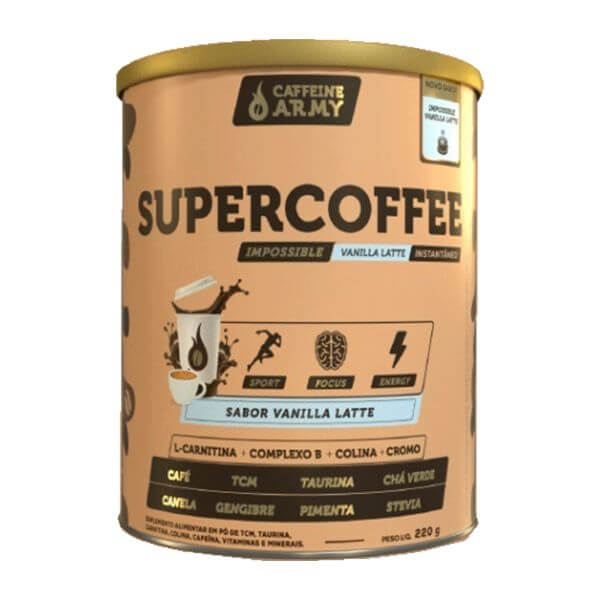 SuperCoffee Vanilla Latte 220G + Caffeine Army