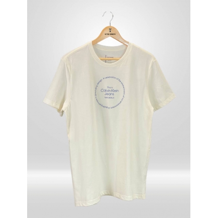 Camiseta Calvin Klein Sustentável Off White