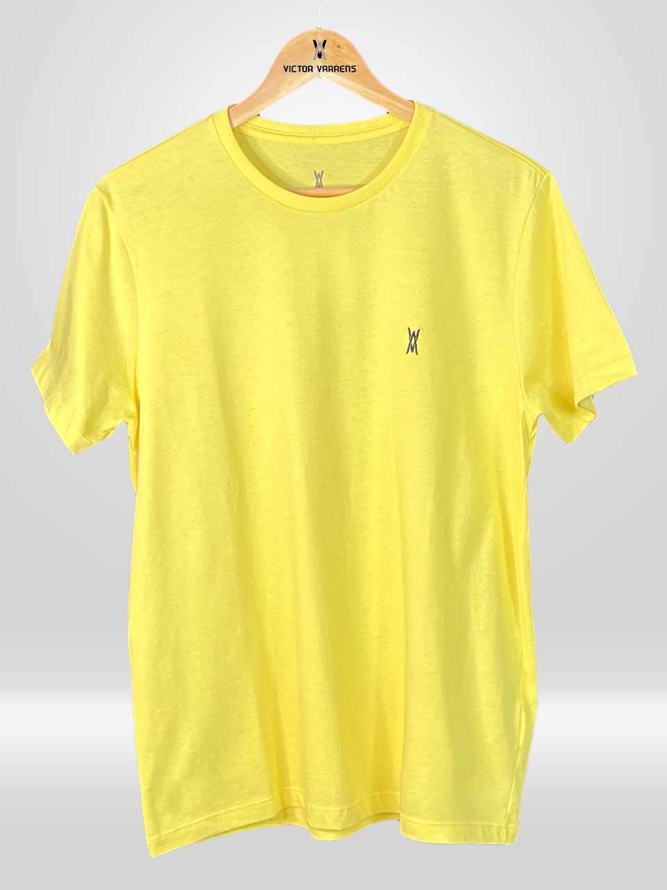 Camiseta Masculina Amarela 100% Algodão