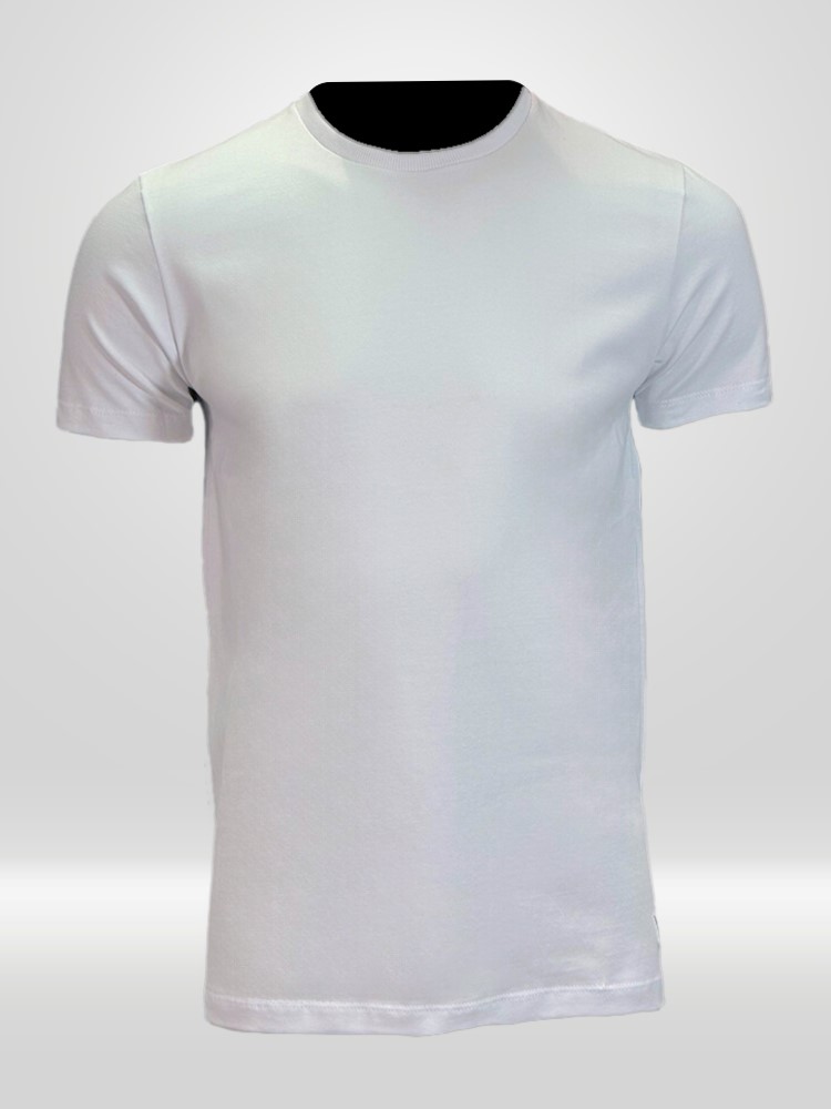 Camiseta Masculina Branca com Elastano
