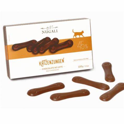 Katzenzungen de Chocolate Ao Leite 45% Cacau - 100G