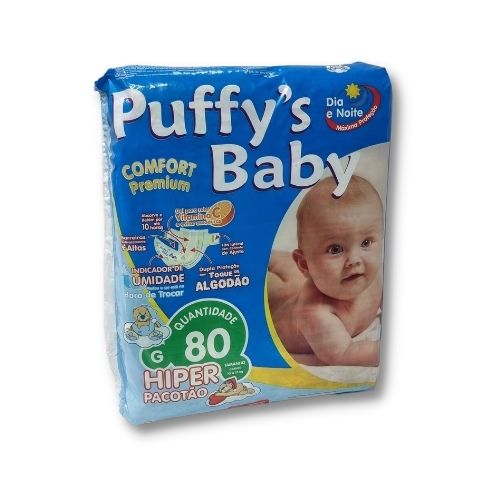 FRALDA  INFANTIL PUFFYS BABYS TAM G PCT/ 80 UNID