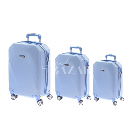 Kit 3 Malas Grand Bag Azul claro - P(20"), M(24") e G(28")