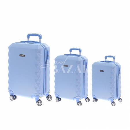 Kit 3 Malas Grand Bag Azul claro - P(20"), M(24") e G(28")