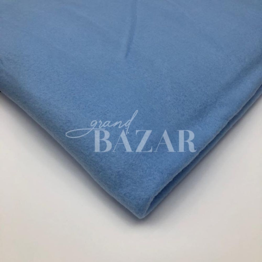 Tecido Two Side Fleece Azul Bebê 300 g/m²