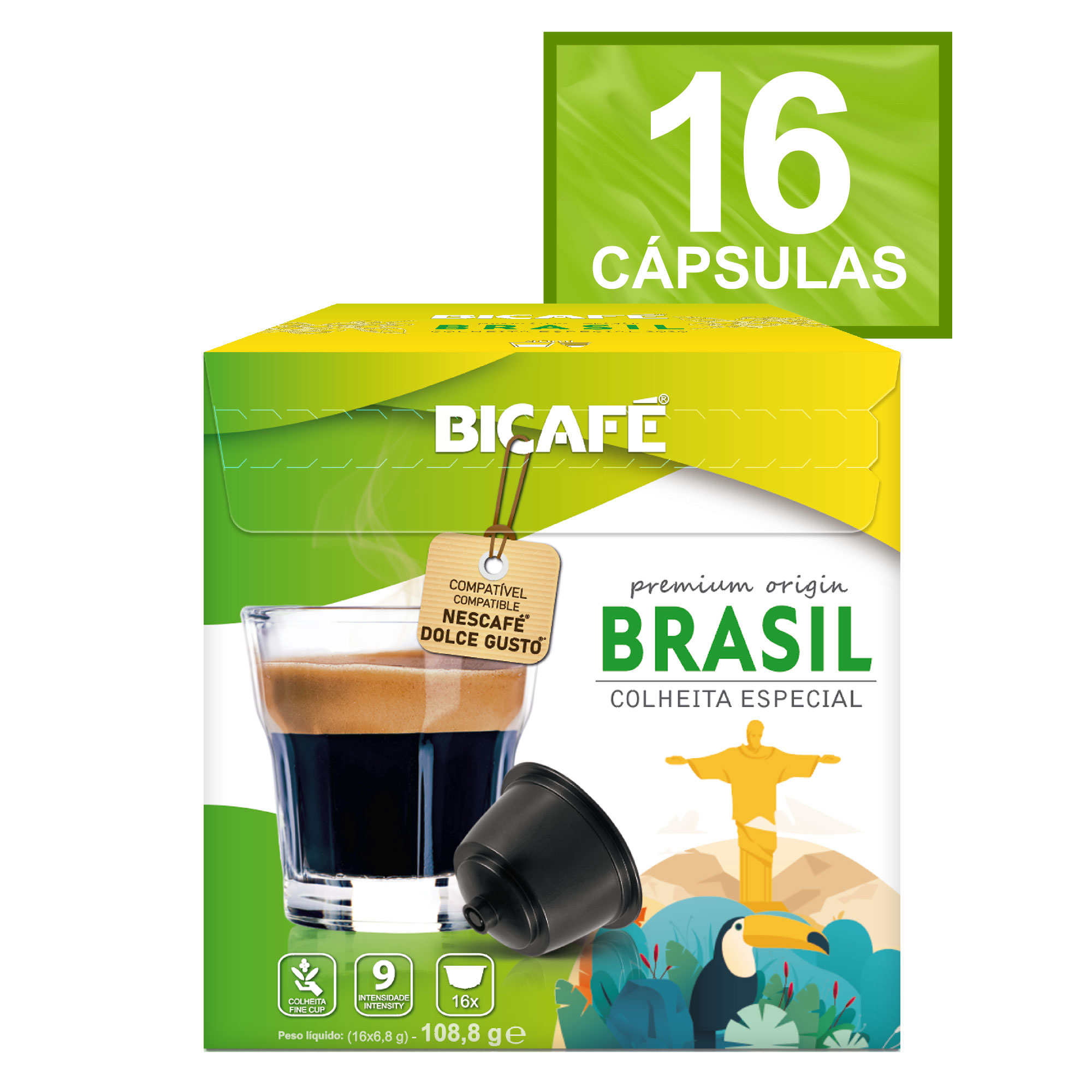 Cápsula De Café Bicafé Brasil 100% Arábica P/ Maq. Dolce Gusto*