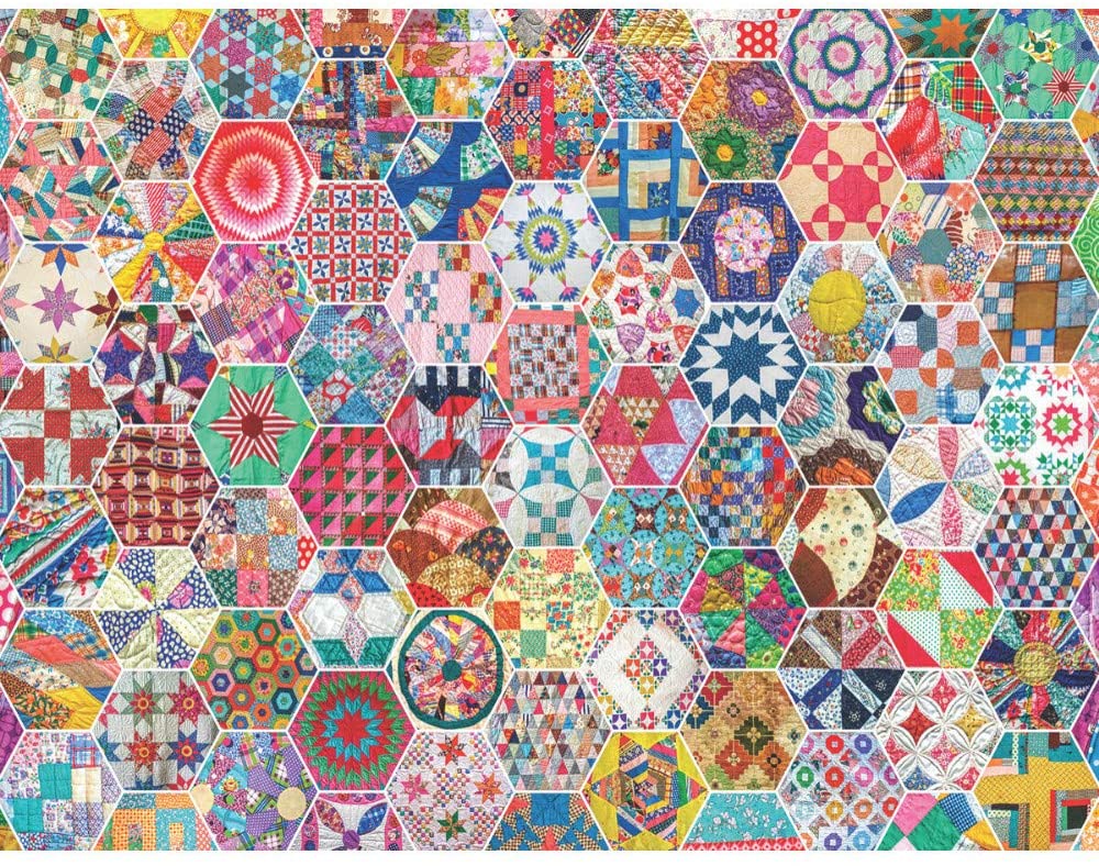 Quebra-cabeça importado Springbok - Crazy Quilts - 500 peças - Foto 1