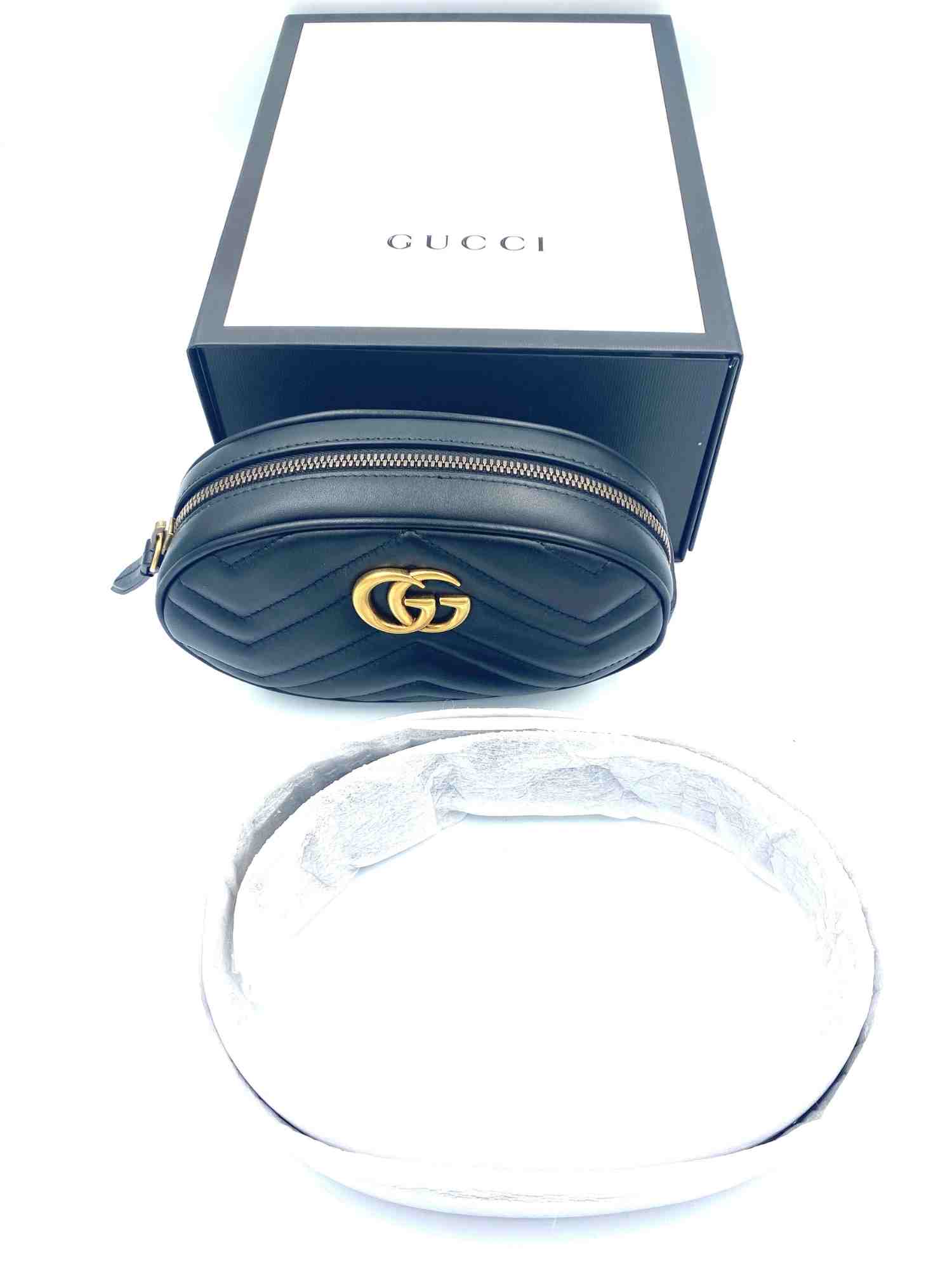 Pochete Gucci GG Marmont Preta|Nunca Usada