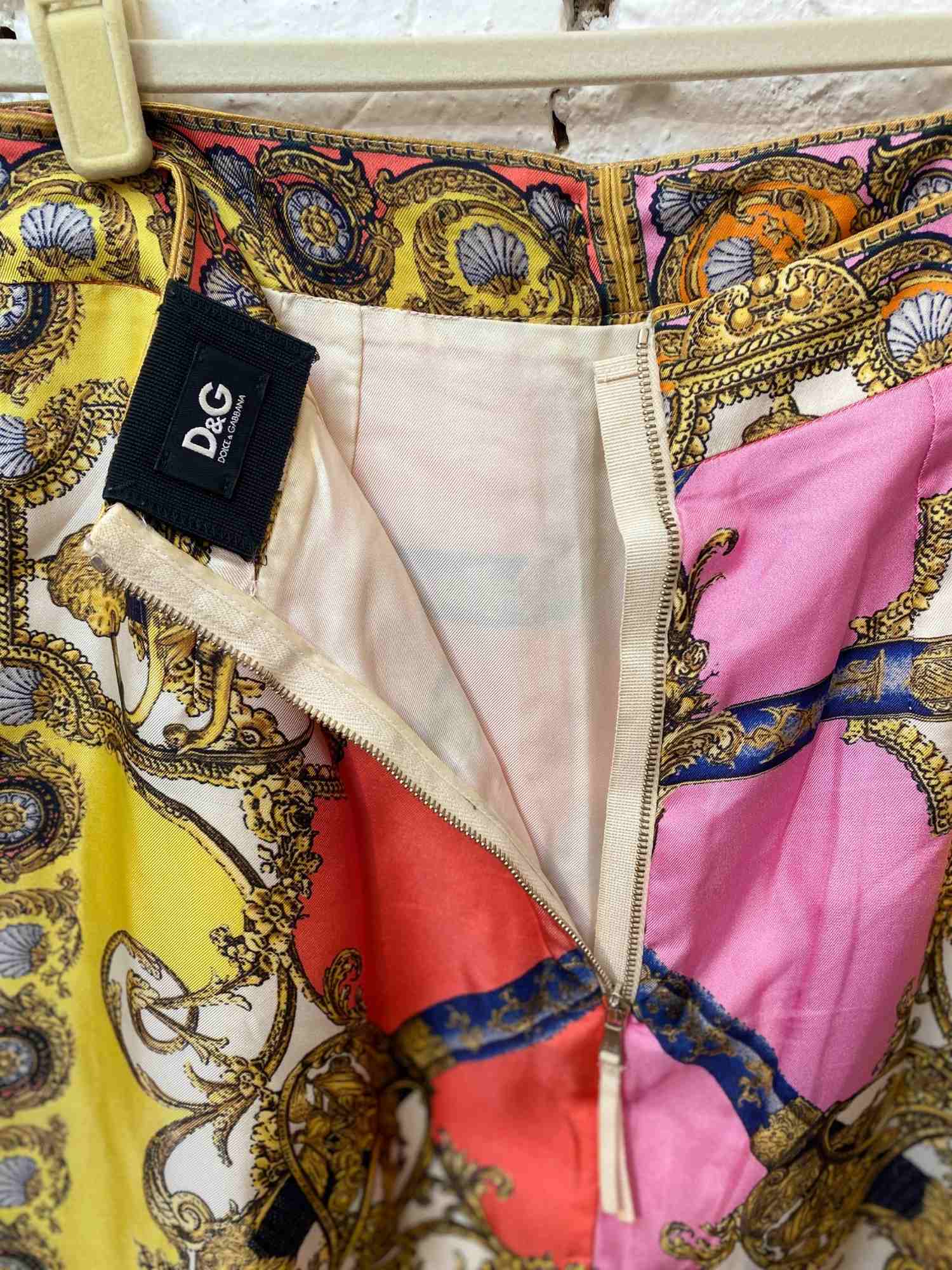 Saia Dolce & Gabbana Seda Estampada