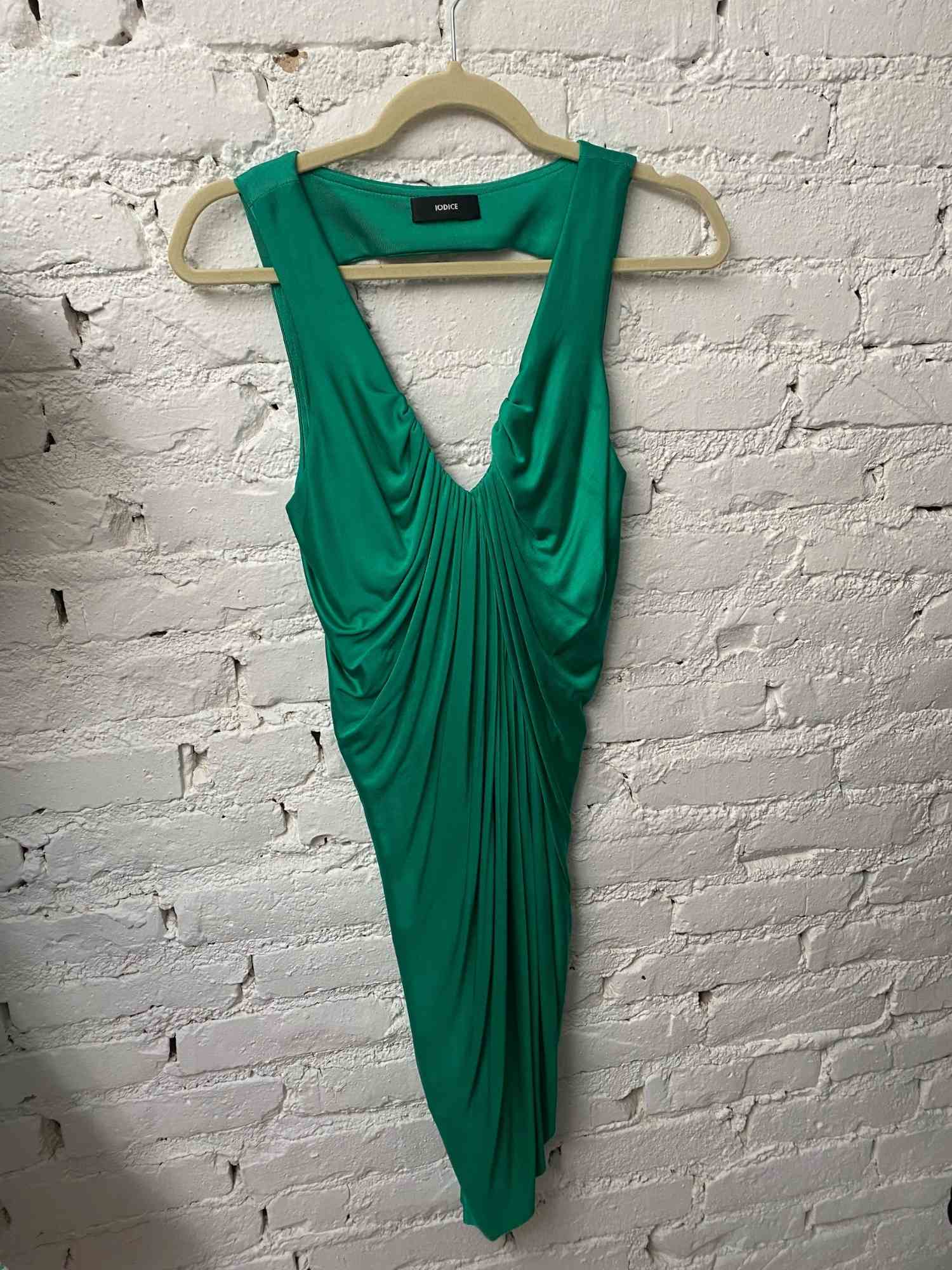 Vestido Iodice Franzido Verde