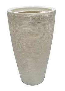 Vaso de Polietileno Cônico Grafiato 75 cm  - Reis Lixeiras