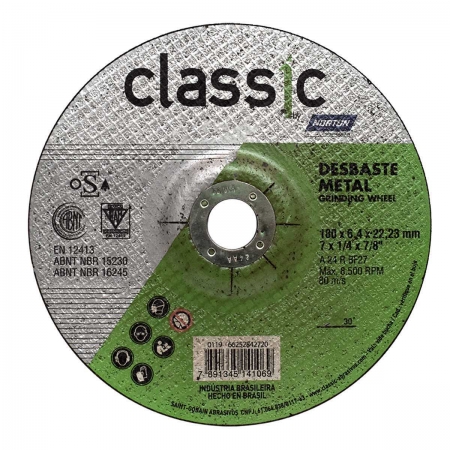 Disco De Desbaste Norton Classic Bda600 7X1/4X7/8
