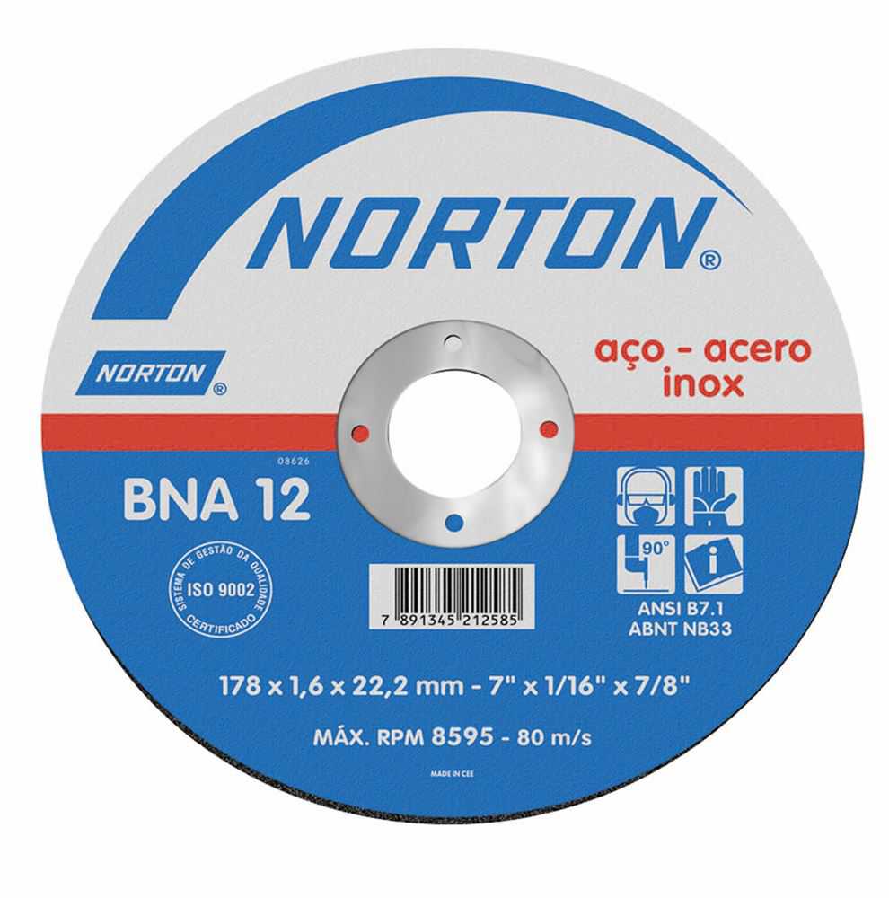 Disco De Corte Bna Norton 7X1.6X7/8