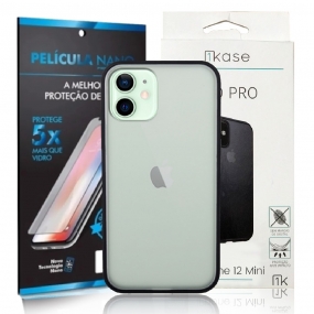 Capa Ikase Evo Pro + Película Nano Protector Premium - Iphone 12 Mini