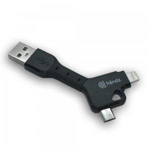 Cabo 2 em 1 Micro-USB e Lightning 7,5cm - Handz