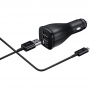 Carregador Veicular Ultra Rápido Samsung LN920 com Cabo Micro USB - PRETO