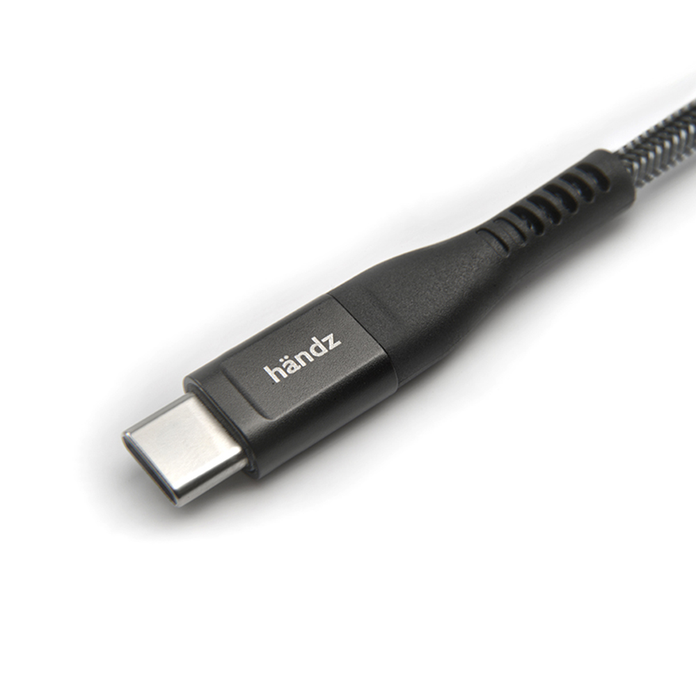 Cabo Lightning para USB-C 1,5m ULTRA Nylon 500D - Handz - PRETO