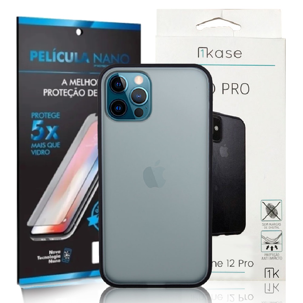Capa Ikase Evo Pro + Película Nano Protector Premium - Iphone 12 /12 Pro