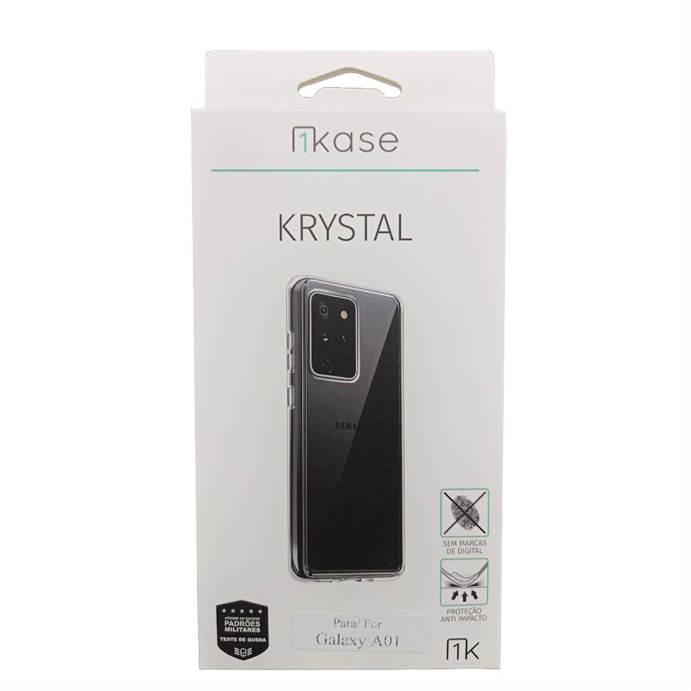 Capa Ikase Krystal + Película Nano Protector Premium - Samsung Galaxy A01