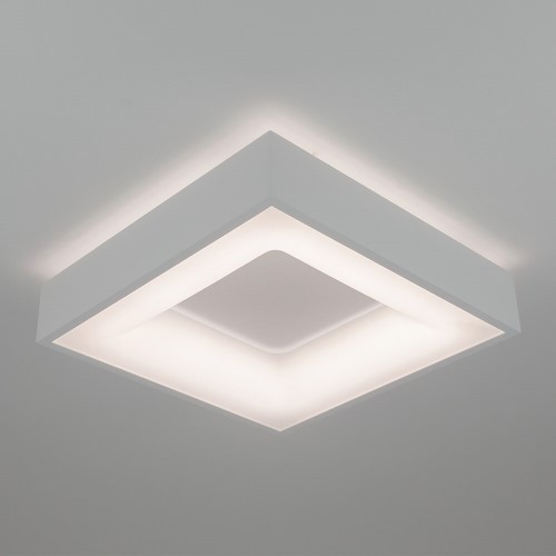 Plafon de Sobrepor New Massu LED 3000K 33,6W Bivolt - Branco