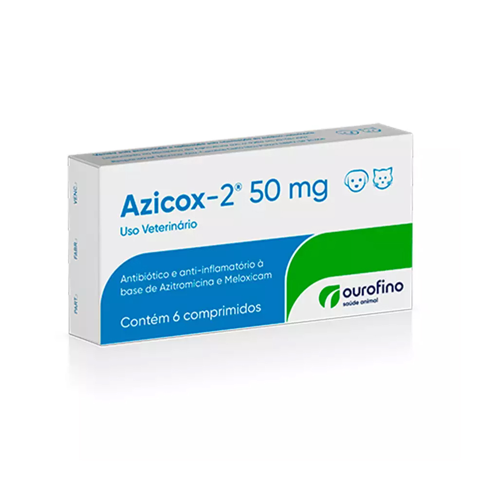 Azicox-2 Ourofino 50mg 6 comprimidos