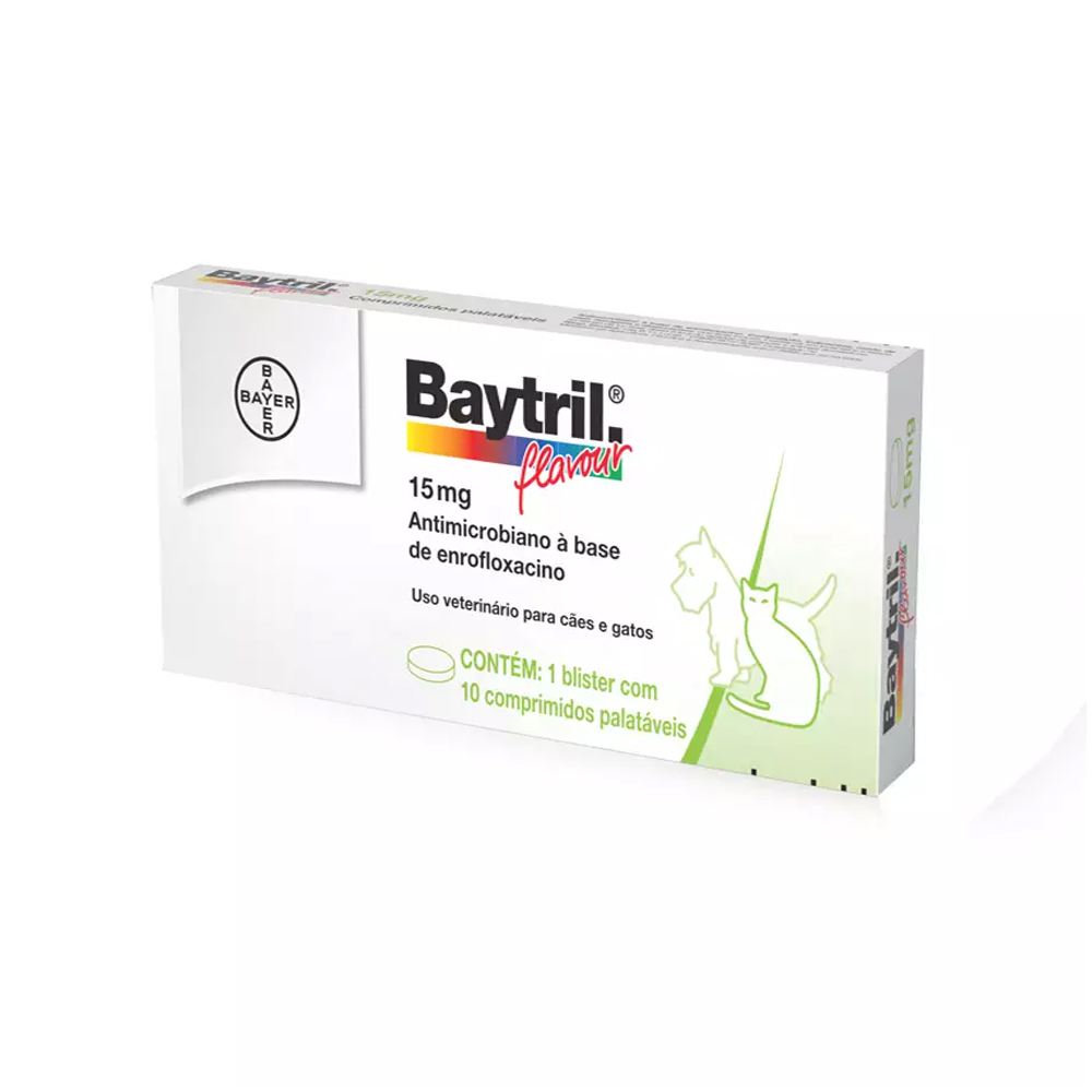 Baytril Flavour 15mg 10 comprimidos
