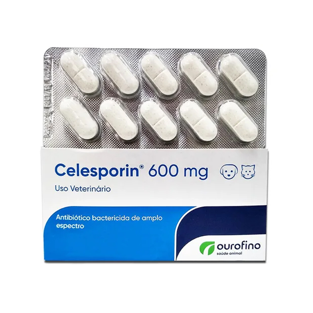Celesporin Ourofino 600mg Blister 10 comprimidos