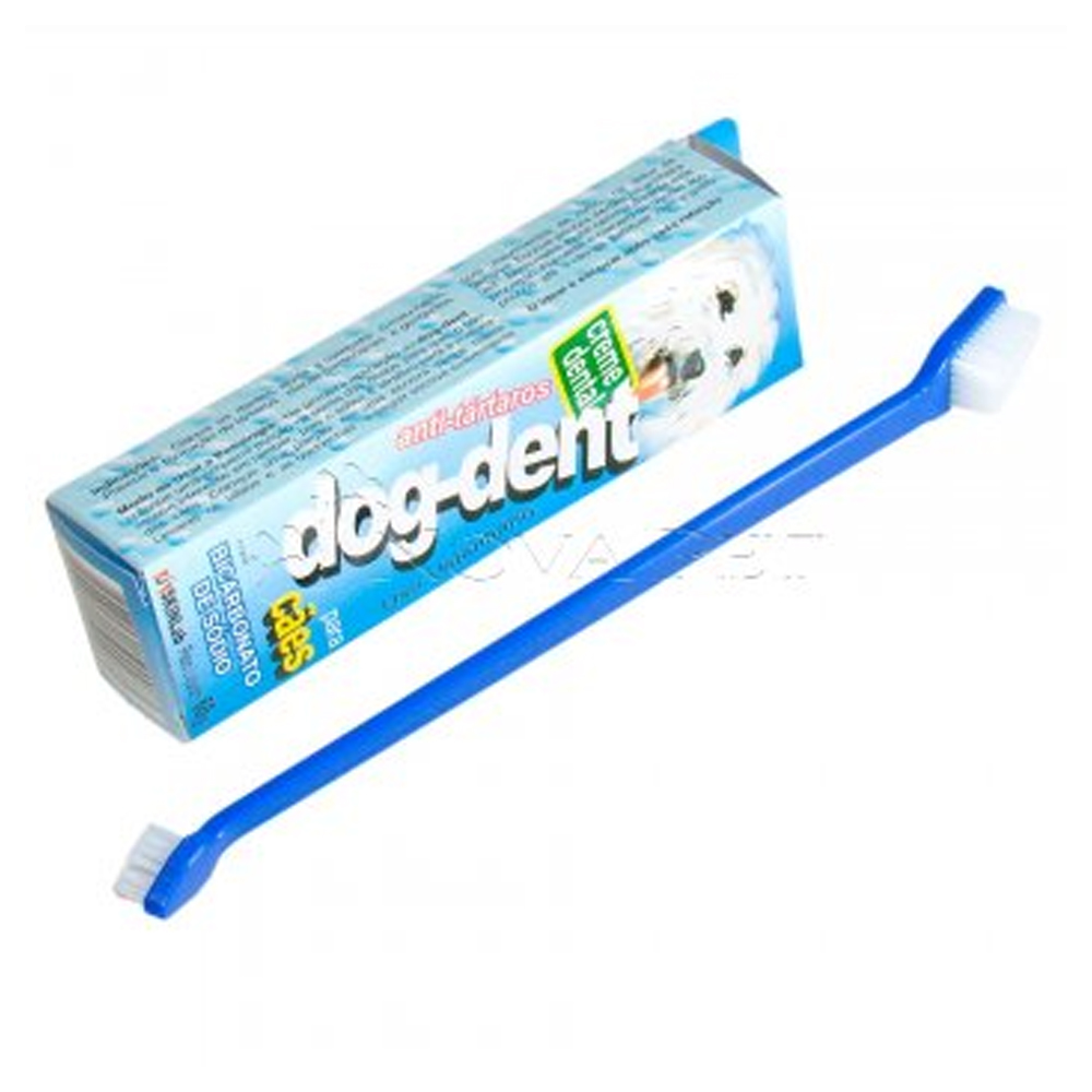 Creme Dental Dog Dent com Escova