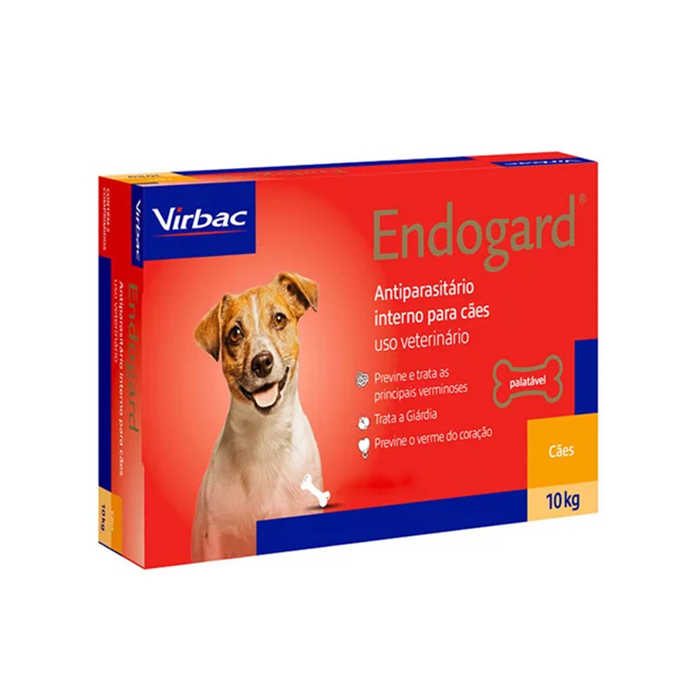 Endogard para Cães até 10kg 2 comprimidos