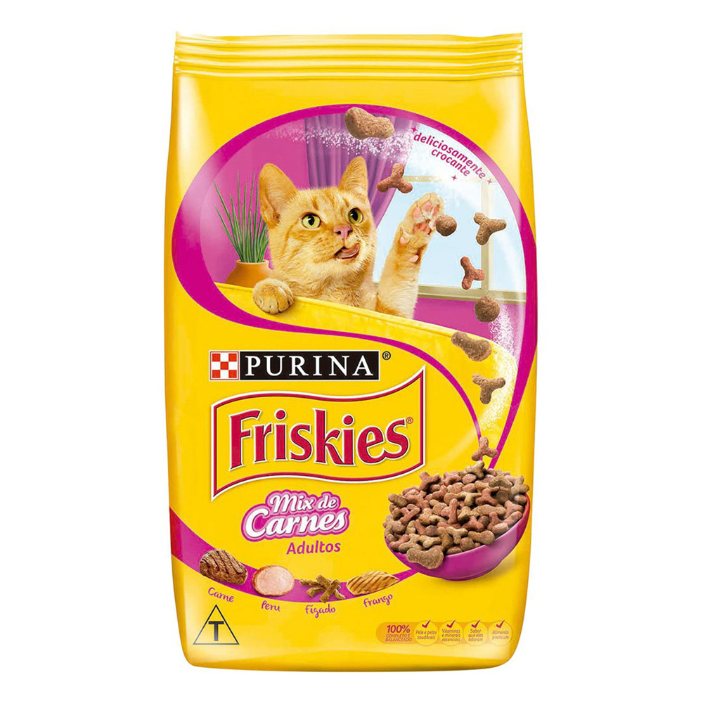 Ração Friskies para Gatos Adultos Sabor Mix de Carnes 1kg