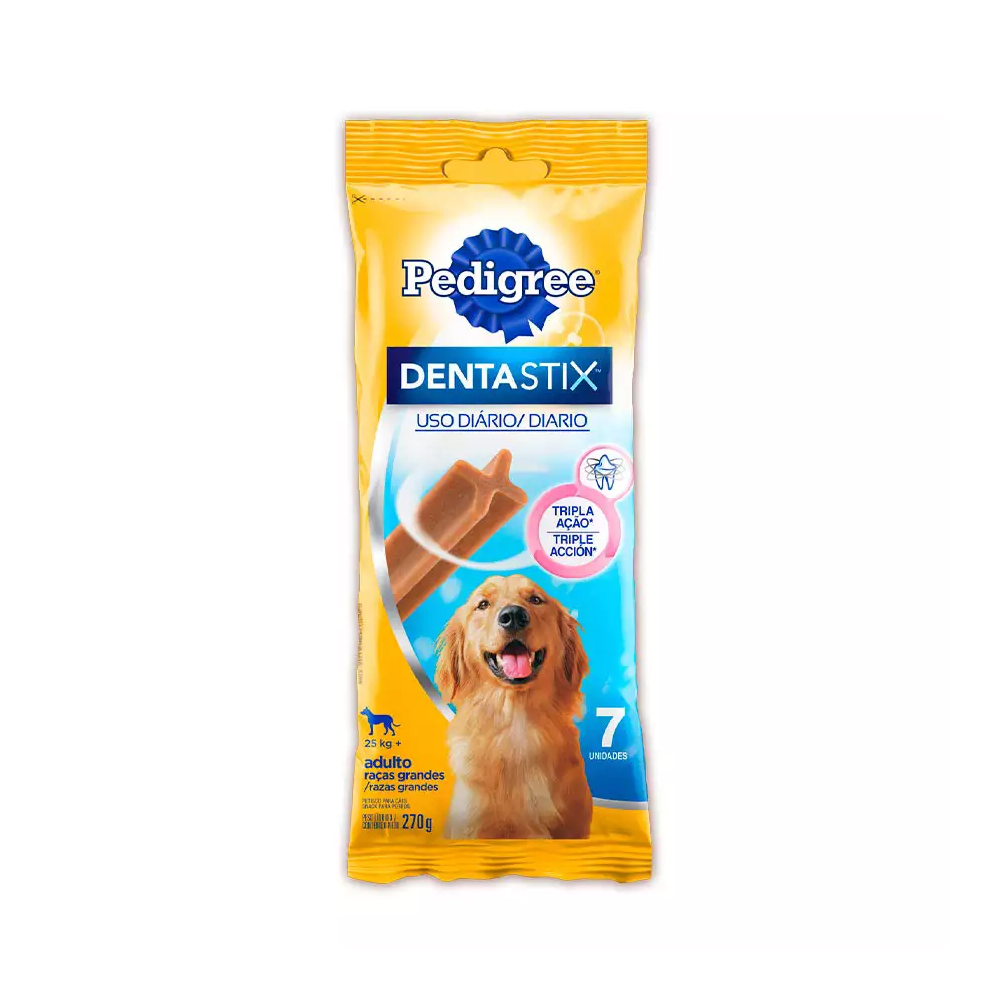 Petisco Pedigree Dentastix para Cães Adultos de Raças Grandes 270g