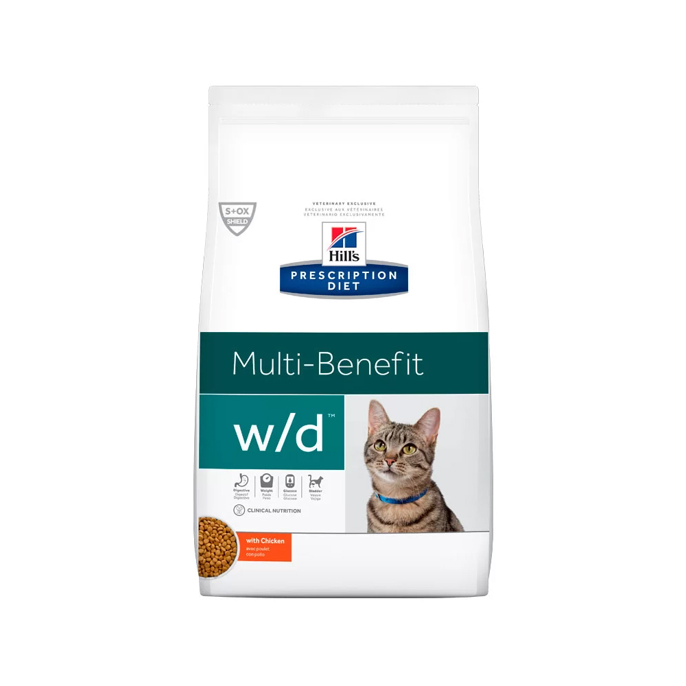 Ração Hills Prescription Diet Multi-Benefit w/d para Gatos Adultos 1,81kg