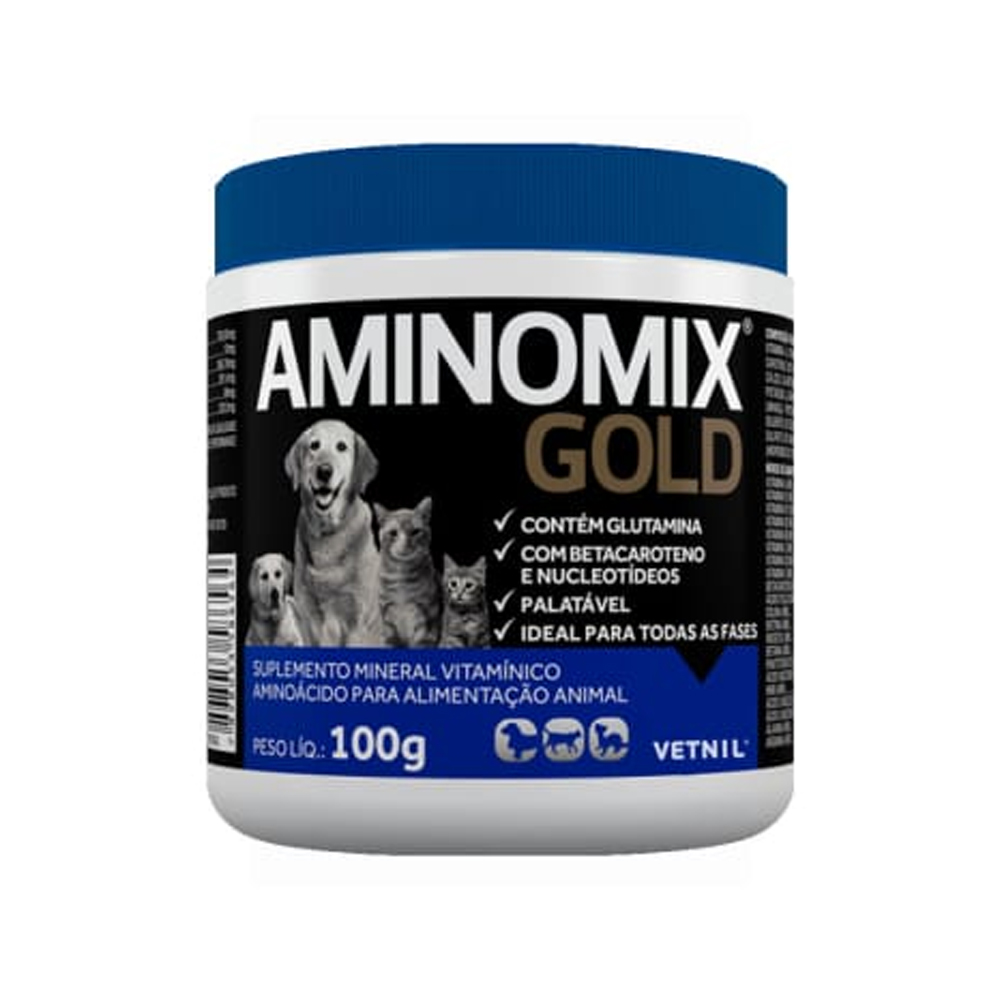 Suplemento Aminomix Gold para Cães e Gatos 100g